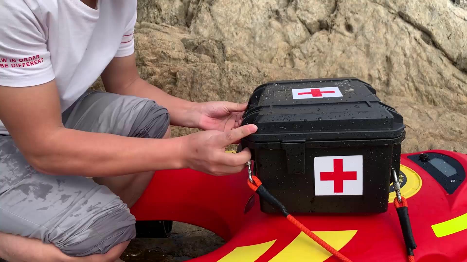 水上救援機器人物資遞送應用